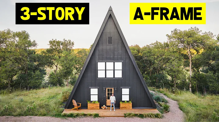 MASSIVE 3-Story 1,500sqft Modern DREAM A-FRAME CABIN! (Full Tour)