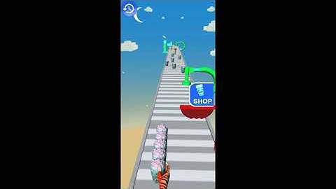 Long Coffee Cup Stack 3D