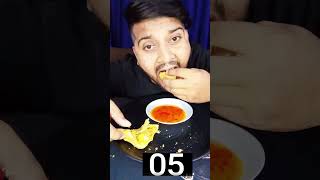 spicy samosa eating || asmr eating Indian samosa shorts foodchallenge