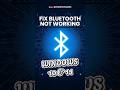 How to fix Bluetooth not working on PC 🖥️