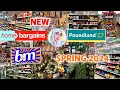 Home bargains bm poundland shop with me  new in  spring haul 2024   shopping vlog 