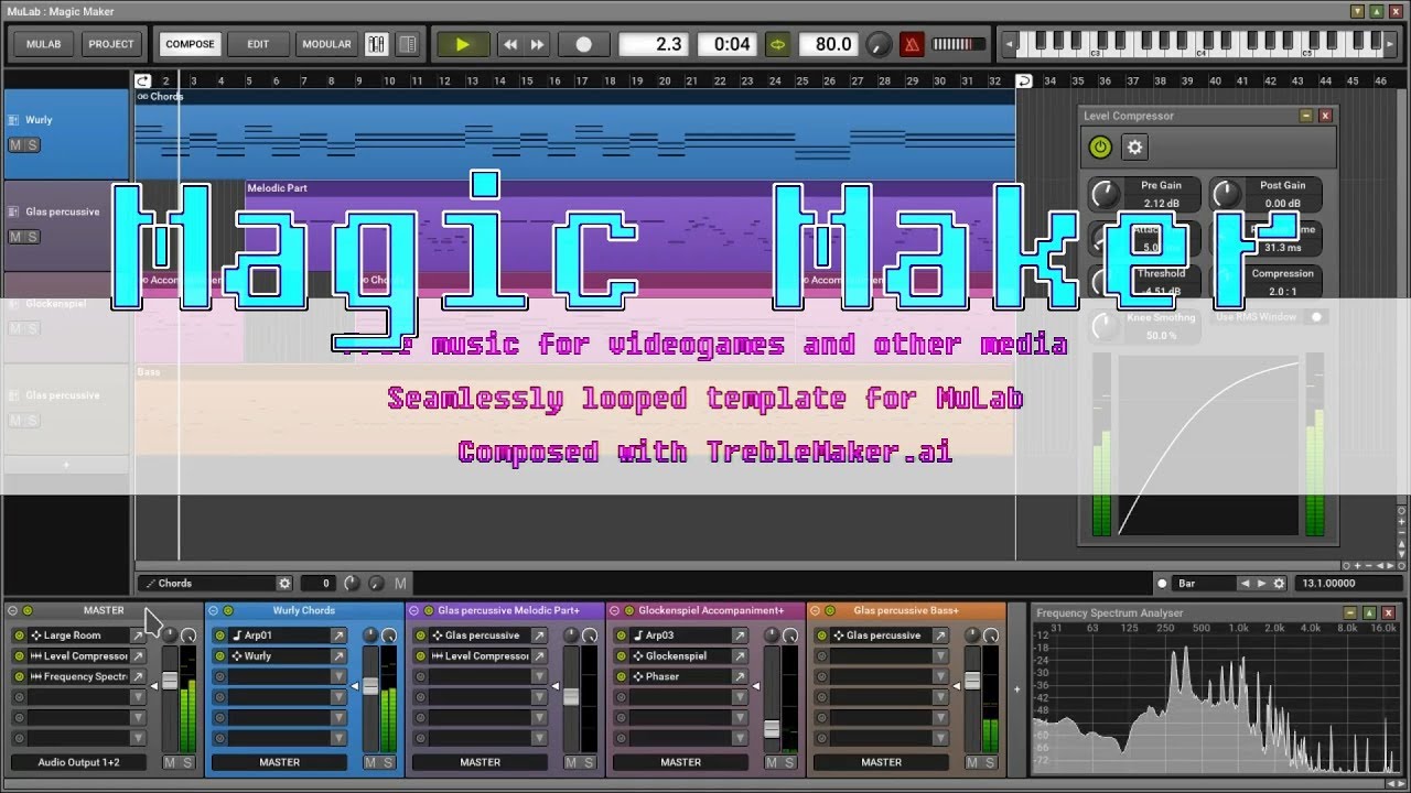 Magic Maker 80bpm ambient soundscape of magic for MuLab YouTube