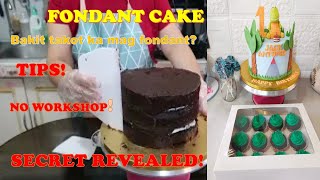 HOW TO MAKE FONDANT CAKE || HUWAG KAYONG MATAKOT MAG FONDANT MGA NEWBIES (SECRET REVEALED) screenshot 3