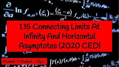 1.15 Connecting Limits at Infinity and Horizontal Asymptotes