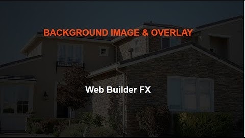 WYSIWYG Web Builder 12+. How to add a background image with an overlay on our website. (Spanish)