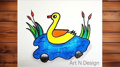 Duck Drawing Easy | How To Draw A Duck  From Number 2