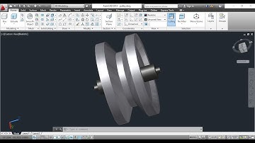 Autocad 3D Pulley Modeling Tutorial by autocad cmd