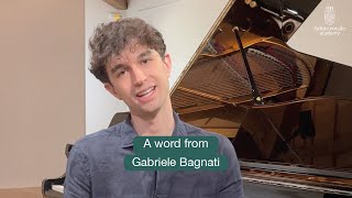 Say hello to one of our great ambassadors Gabriele Bagnati 🎵🇮🇹