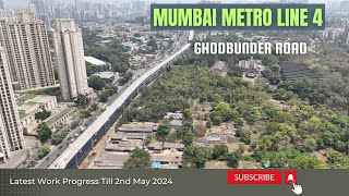 Mumbai Metro Line 4 Progress || Mumbai Metro Drone View ||