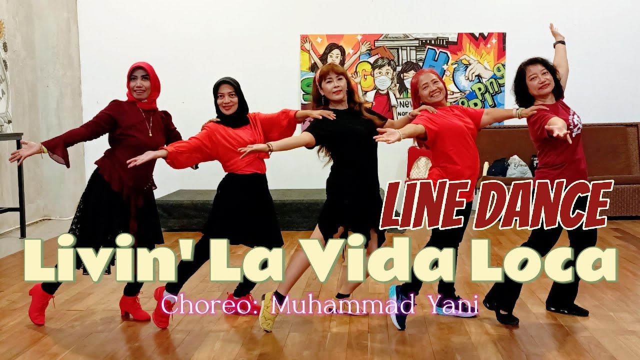 LIVIN' LA VIDA LOCA (Remix) | LINE DANCE | Choreo : Muhammad Yani 