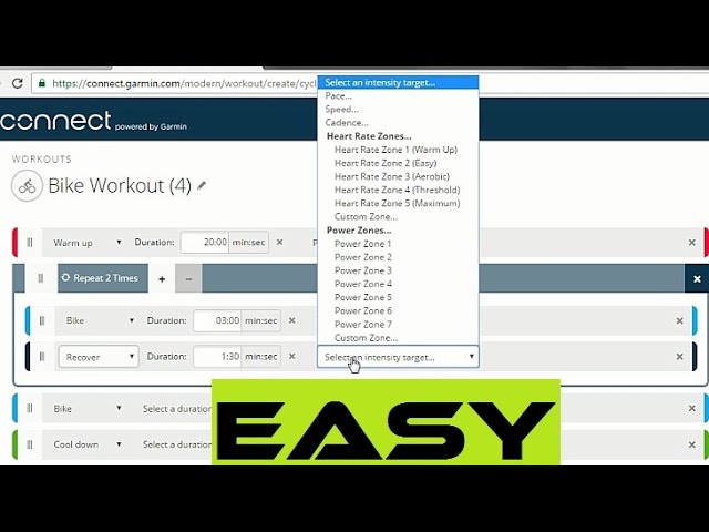 How To Create Custom Workout On Garmin Connect. Your Own Training - YouTube