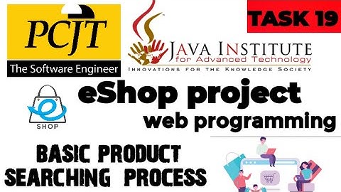 Web Project Task 19| java institute |  1st Year | e shop @javainstituteforadvancedte1415
