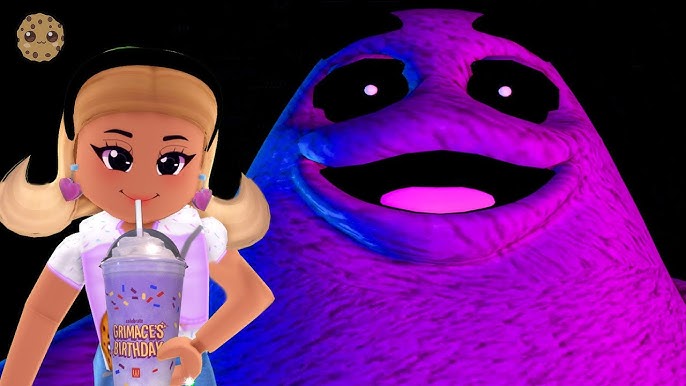 BEBI O GRIMACE SHAKE E ISSO ACONTECEU (Grimace Roblox) 