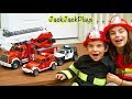 Bruder Trucks Fire Engines - Kids Playing with Toys Putting out Fire 🚒