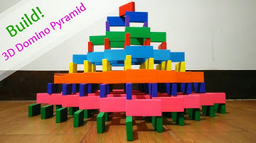 Build 3D Domino Pyramid by Domino Realm