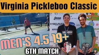 🥒VA Pickleboo Classic- Men's 4.5 19+ Poteet & Dinopoulos v. McNally & McNally | Scorebox & Analysis🥒