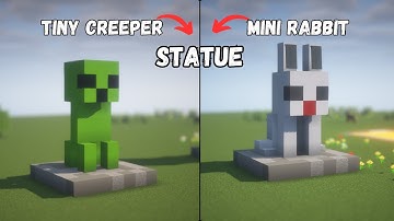 ⛏️ Minecraft Easy Build Tutorial :: 🐇 Cute Mob Figure (Statue)