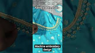 Machine embroidery design #shorts