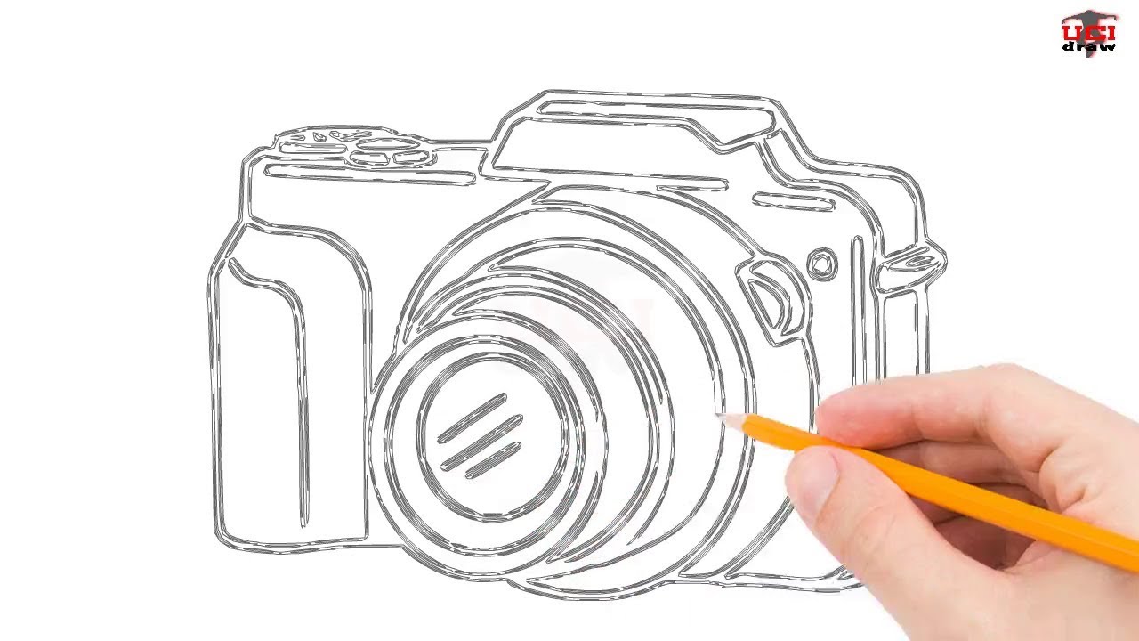 How To Draw A Camera Step by Step - [10 Easy Phase] + [Video]