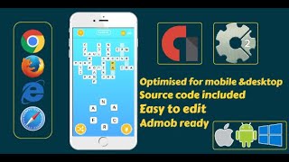 Word Cross Construct 2 3 Game Template screenshot 1