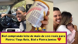 Biel Comprando Leite De Mais De 200 Reais Para Pietra Tays Reis Biel E Pietra Juntos