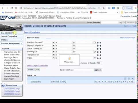 02 How To Log New Web Complaint In SAP CRM Portal ..!