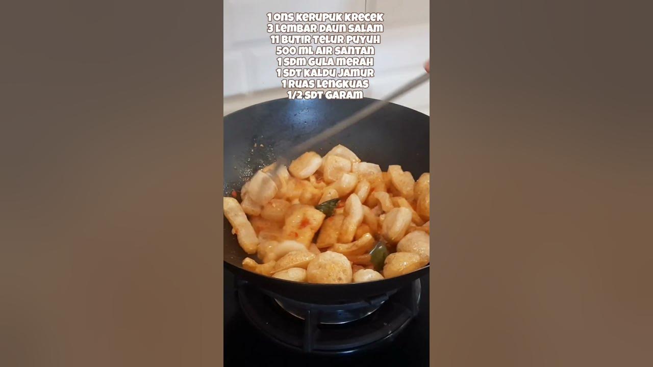 Perpaduan sempurna telur puyuh dan krecek, resep sambal goreng krecek