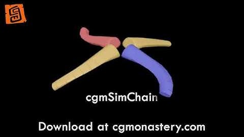 Maya FK dynamics - cgmSimChain Preview