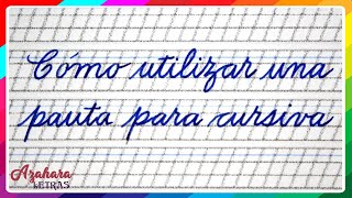 📝 CÓMO UTILIZAR UNA PAUTA PARA CURSIVA