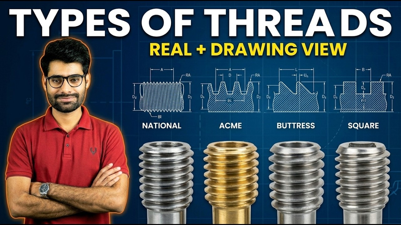 Types of Threads Explained | National, ACME, Buttress & Square Threads ...