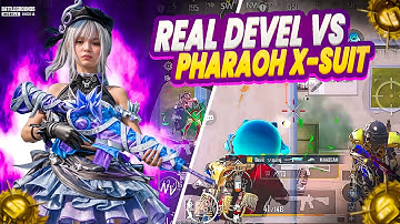 Real Devil vs Pharaoh x-Suit 😱 60 FPS 1v4 in Conqueror Lobby Intense Solo vs Squad Gameplay | BGMI