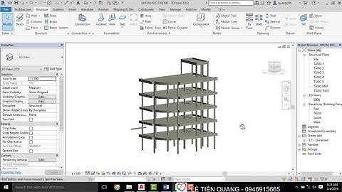 Tự học Revit Structure Bài 20 Hướng dẫn sử dụng hộp Visibility Graphic trong Revit