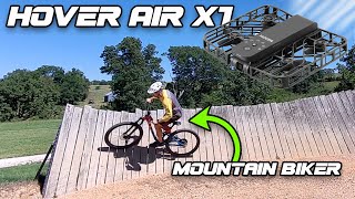 Is This FUTURE Of Mountain Biking Videos? / Hover Air X1 SELF FLYING POCKET Drone