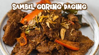 Sambal Goreng Daging | Resep Sambal Goreng Kering Daging Sapi | Cooking With Me