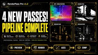RenderPass Pro v1.2: ACES Color & 4 New Passes for UE5!