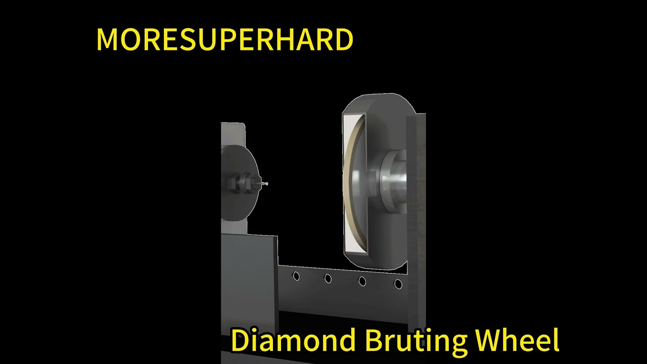 Diamond bruting wheel for polishing