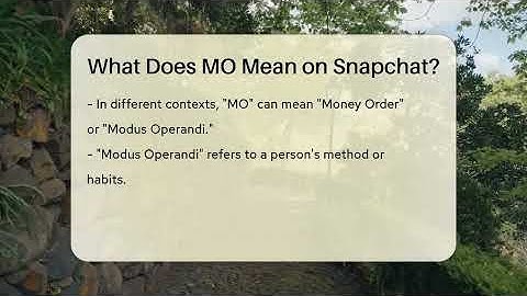 What Does MO Mean on Snapchat? - Everyday-Networking