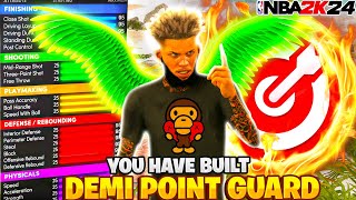 *NEW* BEST POINT GUARD BUILD IN NBA 2K24 CURRENT GEN + BEST BADGES! Best shooting PG build NBA 2K24