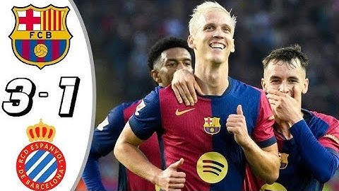 Barcelona vs Espanyol (3-1) | highlights video | football highlights