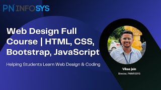 HTML CSS Bootstrap Tutorial (Food WebPage Part 1) | PNINFOSYS 2025 Part 9 Hindi