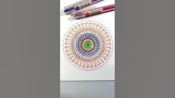 How many rotations did the pen make in total 🧐 #spirograph #asmr #art #satisfying