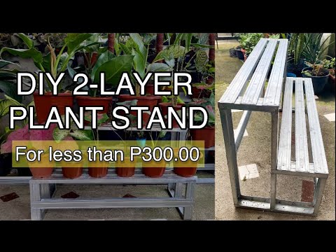 PINAKAMADALING PARAAN NG PAGGAWA NG METAL FURRING PLANT STAND I DIY 2-LAYER PLANT STAND