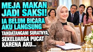 suami sodorkan surat cerai saat makan malam