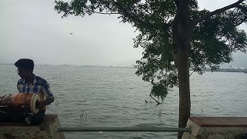 Indian music by lake Anusaar Ajmer Rajasthan India Anil Jain