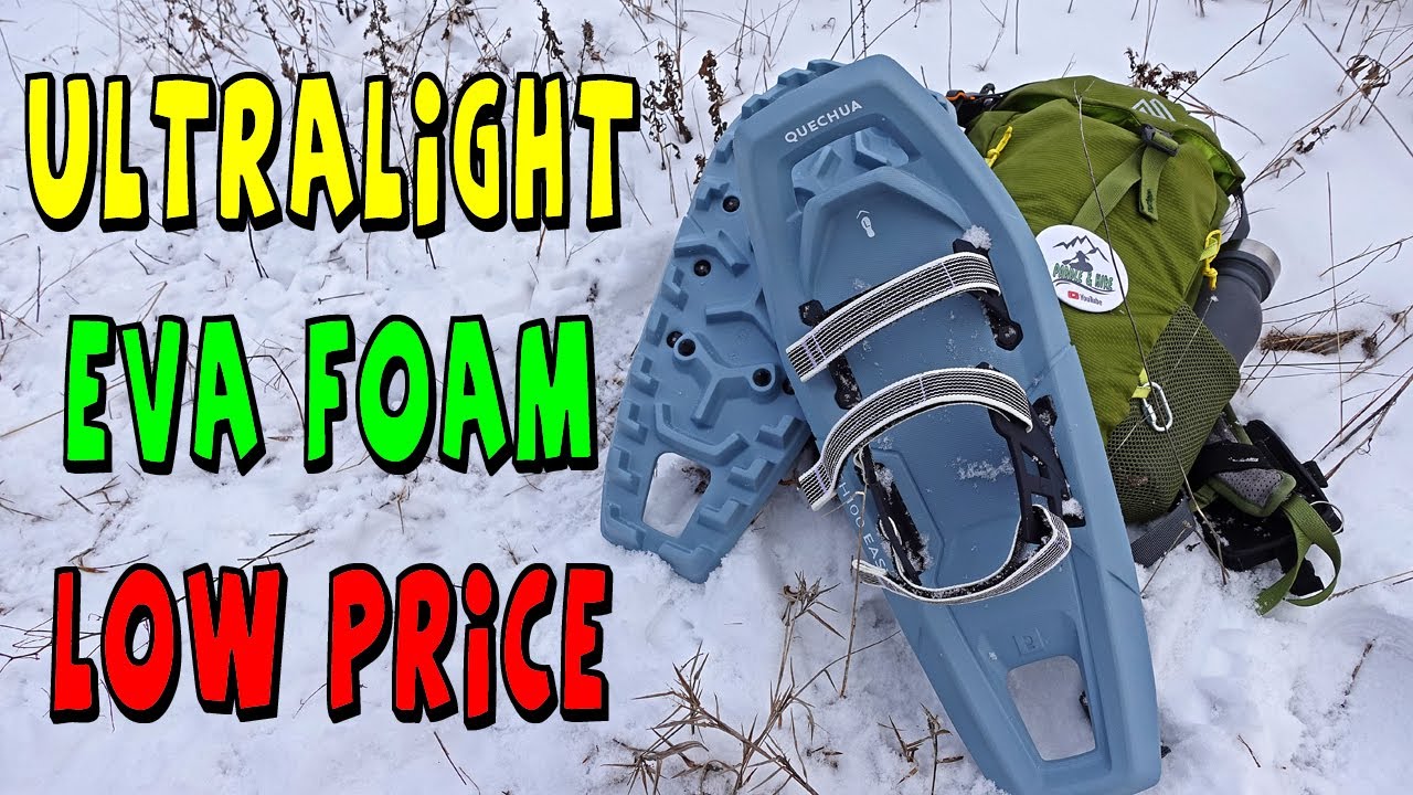 best low budget foam snowshoes Decathlon Quechua Sh100 easy snowshoes