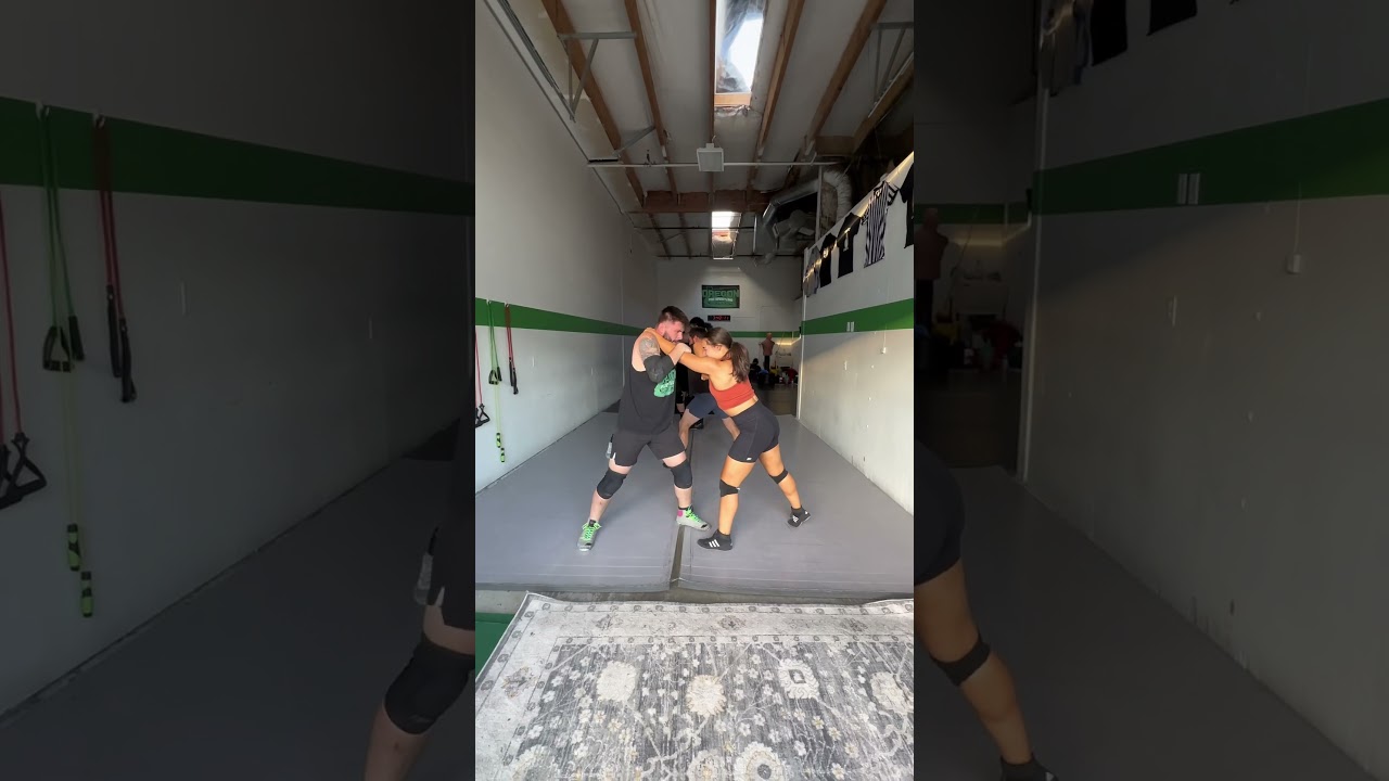 Practicing getting up, AND lock ups. 