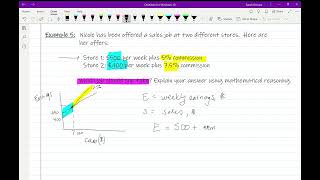 Solving Linear Systems Word Problem   Earnings and Commission