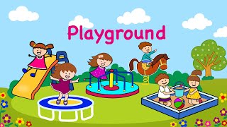 Playground vocabulary for kids / playground flashcards screenshot 5