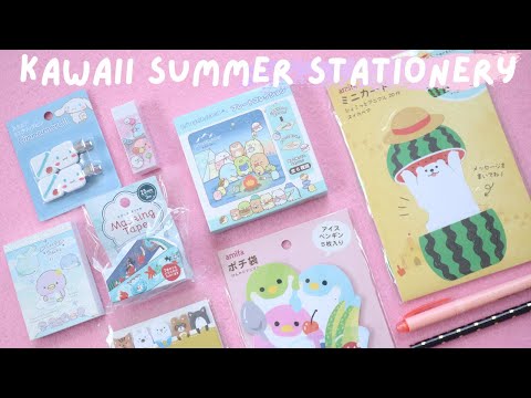 Kawaii Summer Stationery <strong>Haul</strong> ft. Inku Crate <strong>July</strong> Box 2021 + Kawaii Journal with Me (Okinawa Theme)