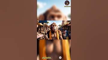 Monkey Viral Vlog Videos Kaise banaye One Click Me | Monkey Vlog| Veo 3 se video kaise banaye #short